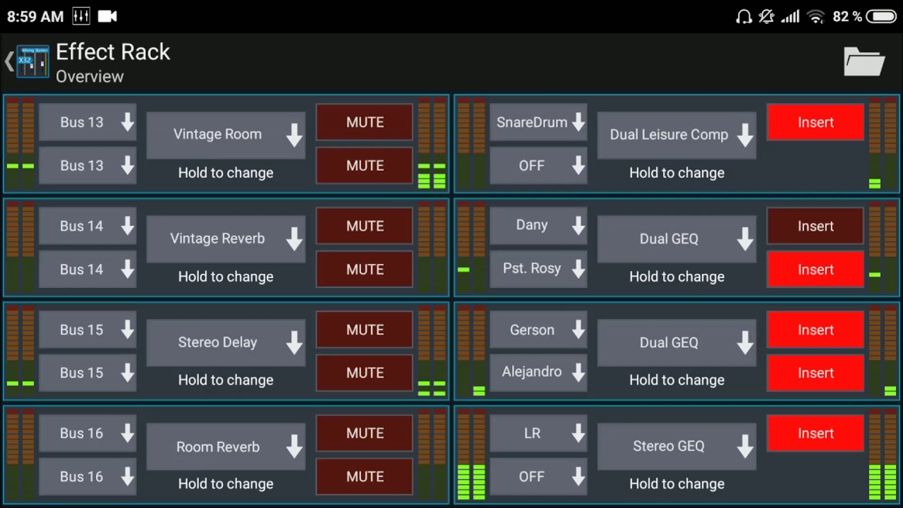 TUTORIAL MIXING STATION X32 BEHRINGER M32  CONTROLAR LA CONSOLA DIGITAL MIXER app Android