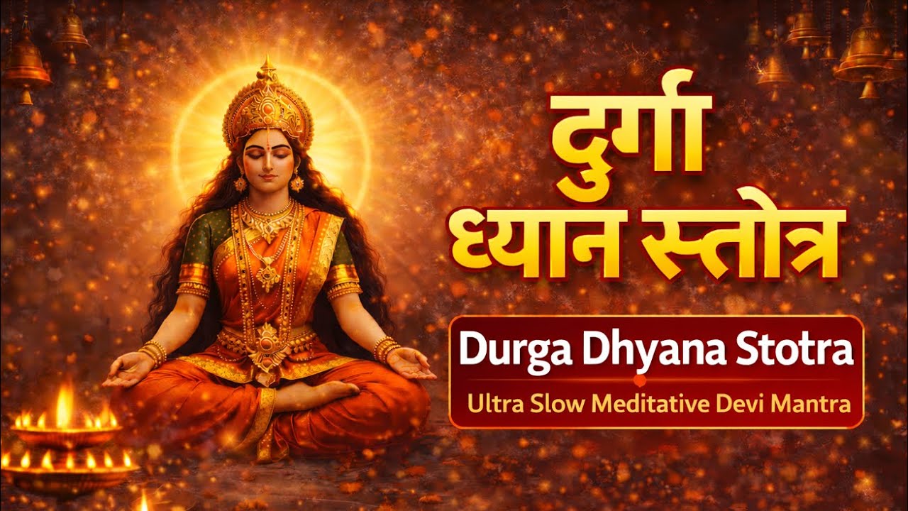 Durga Dhyana Stotra | दुर्गा ध्यान स्तोत्र | Ultra Slow Meditative Devi Mantra | Deep Bhakti 🙏