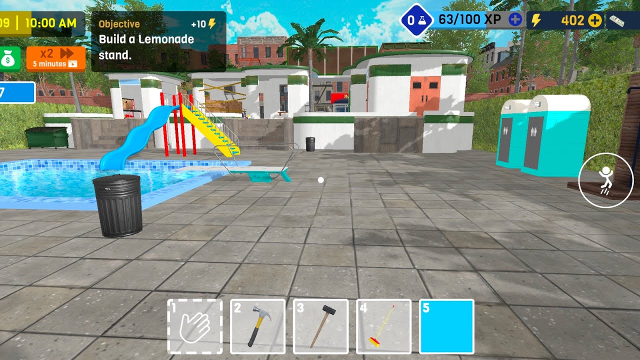 New Slide+New Toilet+New Saware Waterpark Owner Simulator (Android Gameplay)#4 