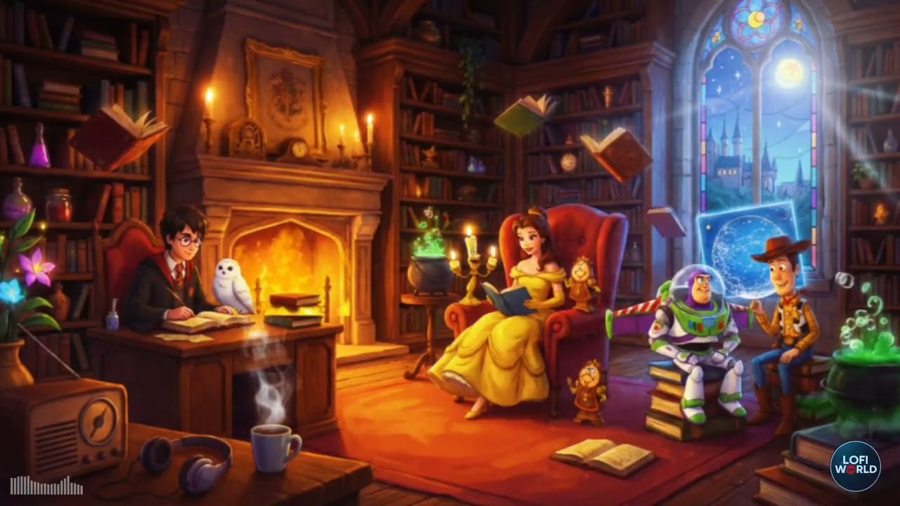 Magic Movie Lofi Mix Vol. 2 Harry Potter, Disney & Pixar | Chill Beats to Study, Read & Dream