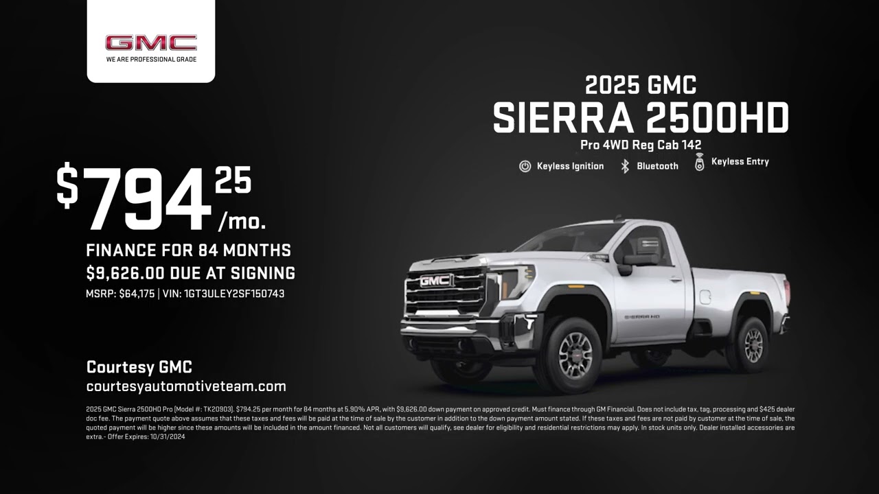 GMC Sierra 2500HD 10/17/2024 4448741