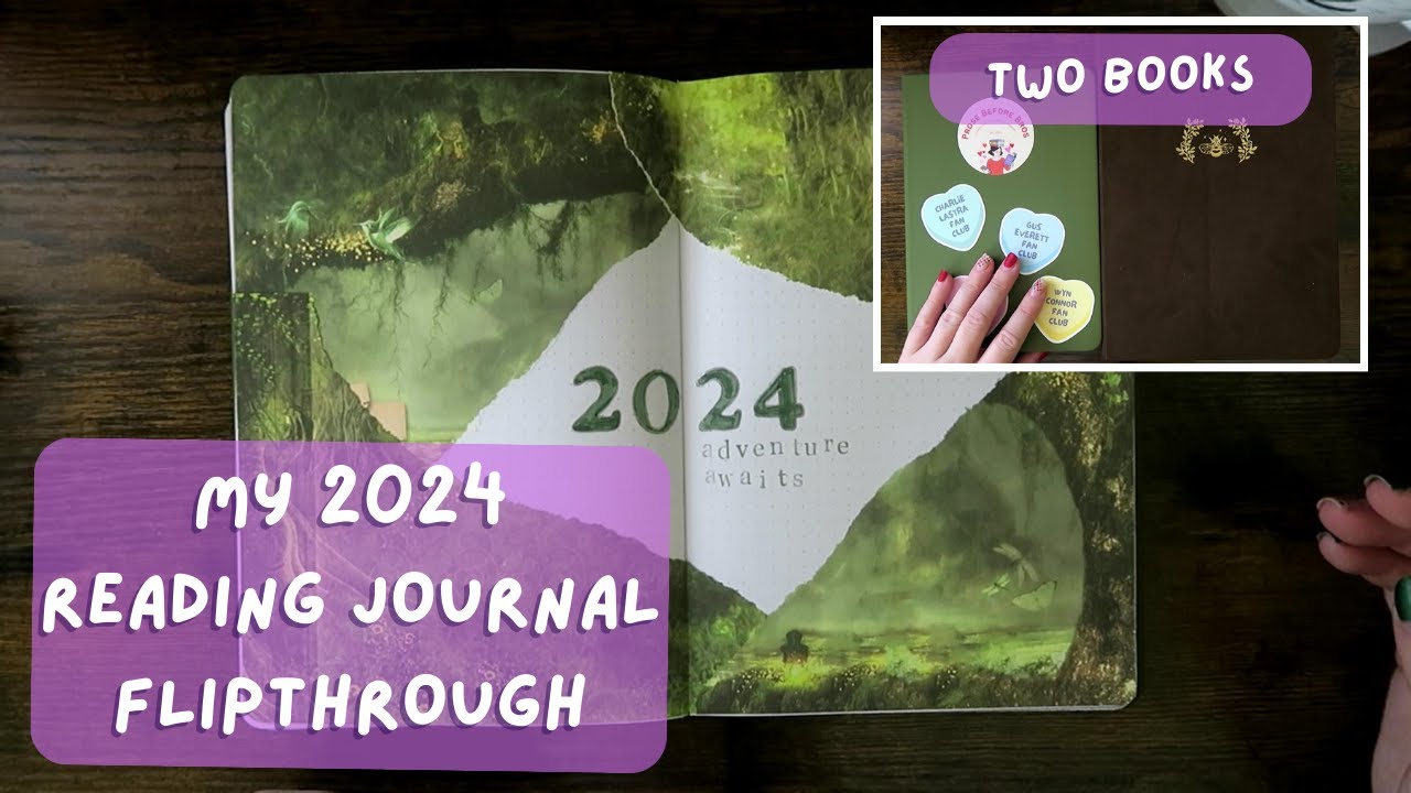 My 2024 Reading Journal Lineup and Flipthrough
