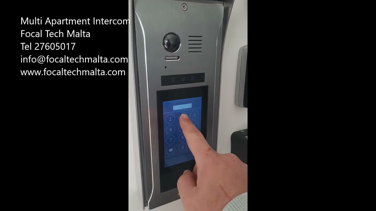Video Intercom Malta by Tador, Door access by code from Focal Tech Malta