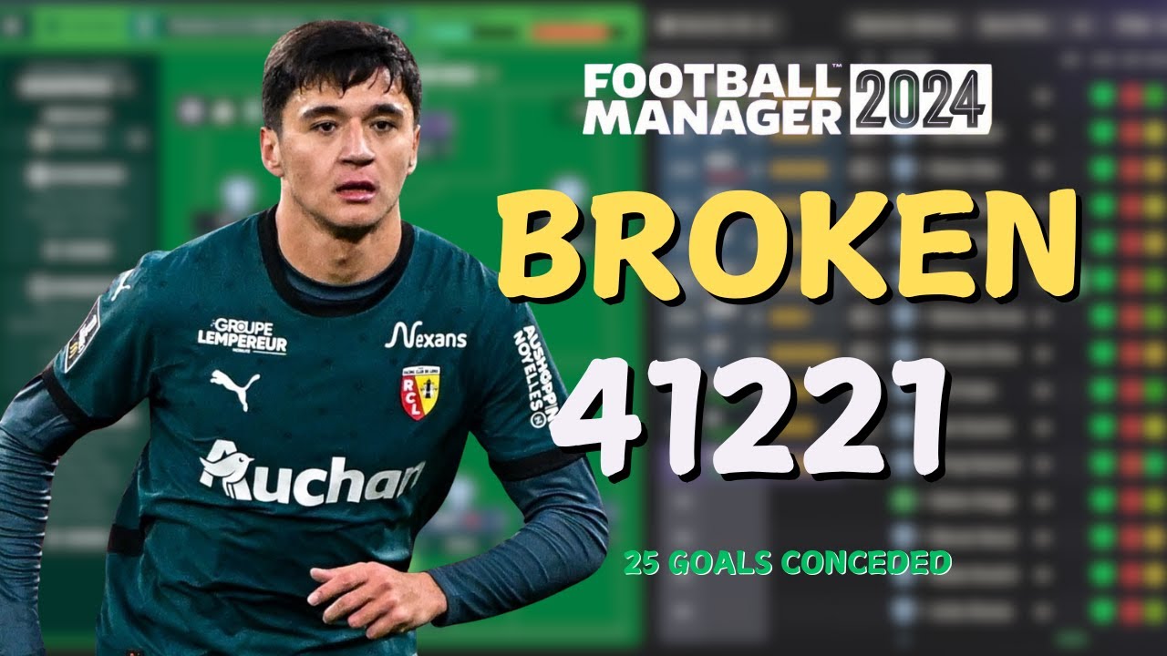 *New* BROKEN 41221 FM24 MOBLIE TACTIC! | 25 GOALS CONCEDED! | Best FM24 Tactics