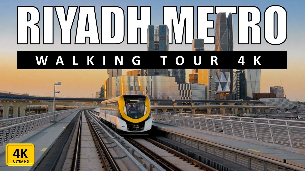 Riyadh Metro Walking Tour - Longest Driverless Metro in the World: Inauguration Day | 4K | Saudia