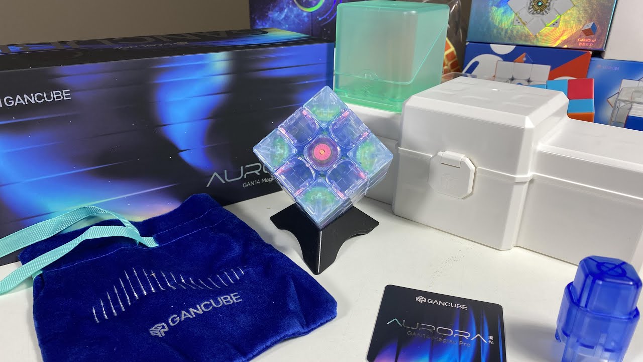 GAN 14 Pro Maglev Aurora Limited Edition Rubik's Cube Unboxing | Compare with Galaxy