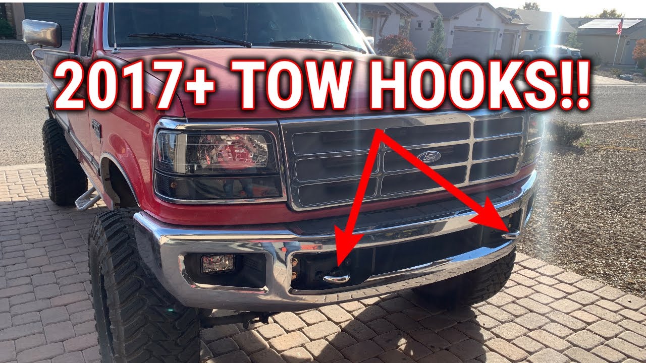 Installing Tow Hooks On MY 2017+ Bumper swapped OBS!!