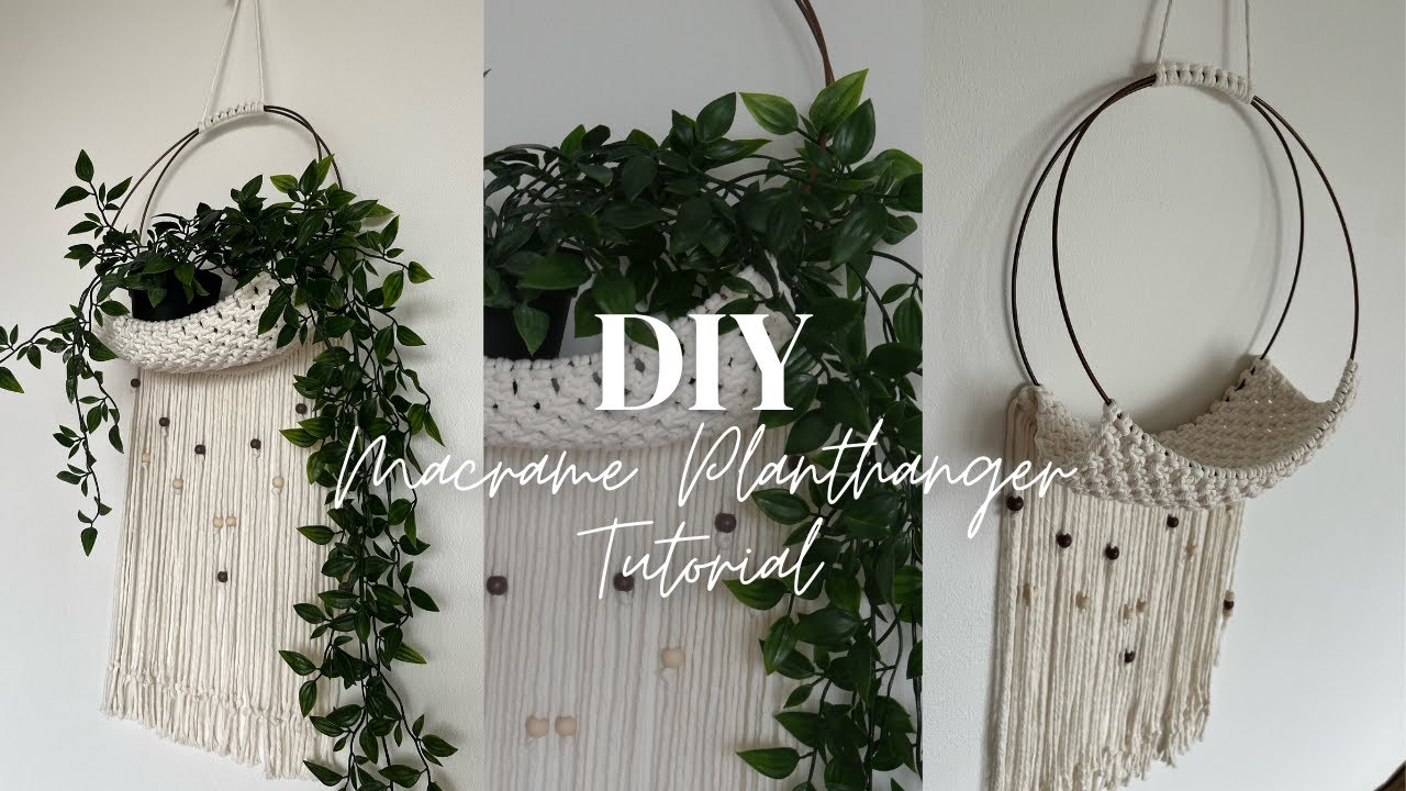 Macramé Plant Hanger / Wallhanger Tutorial DIY | Makrome Bitki Askısı Yapılışı