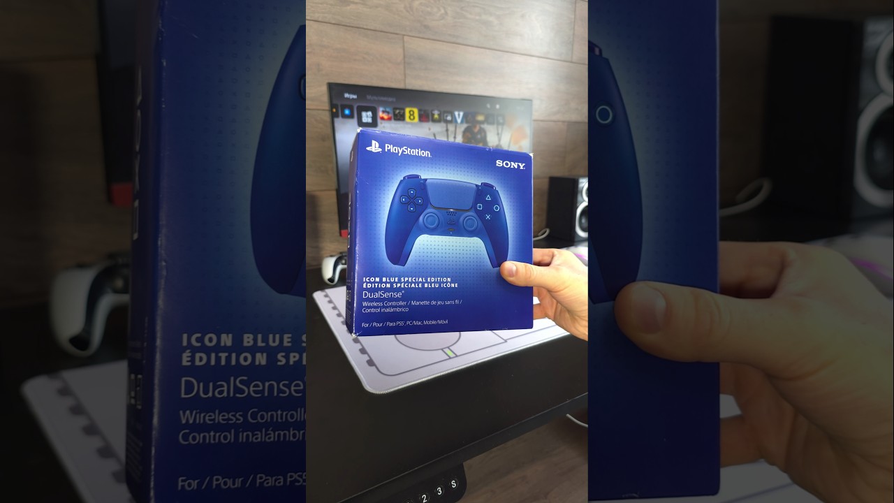 Редкий Dualsense Icon Blue для PS5. Распаковка и обзор