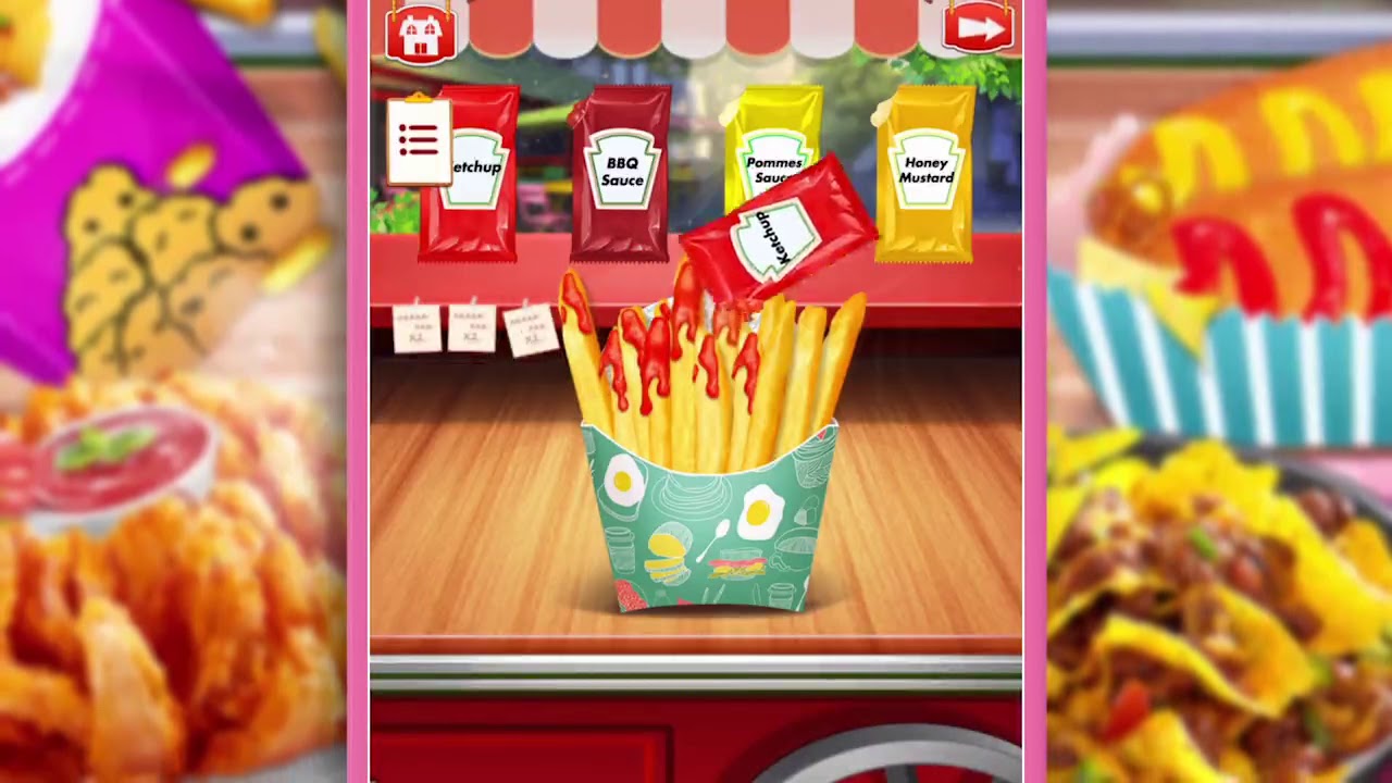 Street Food: Deep Fried Foods Maker Cooking Games
