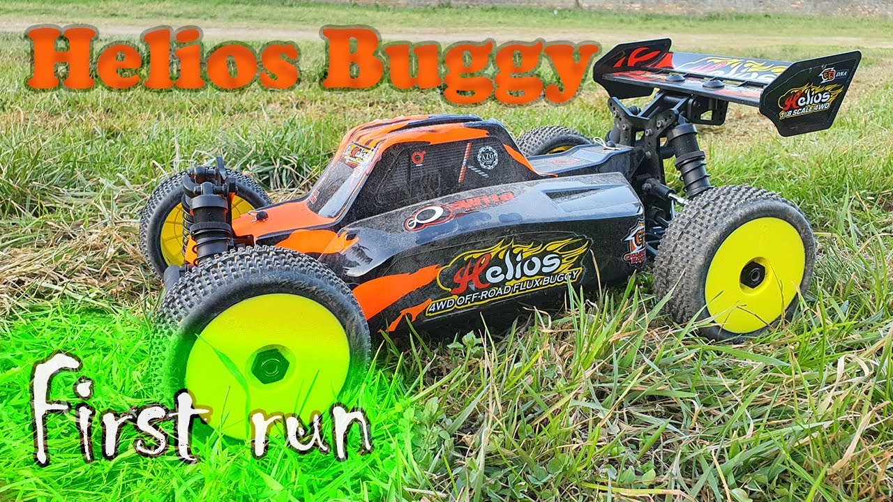 Helios Buggy 1/8 - Unboxing and first run (HB racing) #heliosbuggy