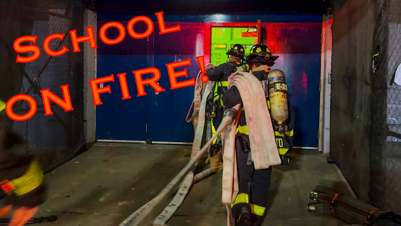 **All-Hands FIRE in SCHOOL** FDNY Battles Fire on 2nd Floor of MS 225 on Upper East Side [ Box 988 ]