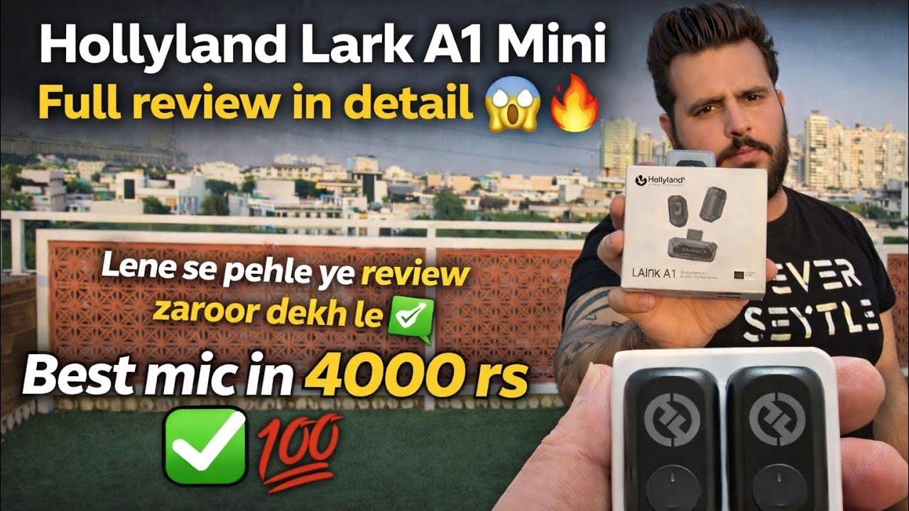 Подробный обзор микрофона Hollyland Lark A1 Mini 😱🔥 Лучший микрофон за 4000 рупий ✅️💯 Все плюсы и...