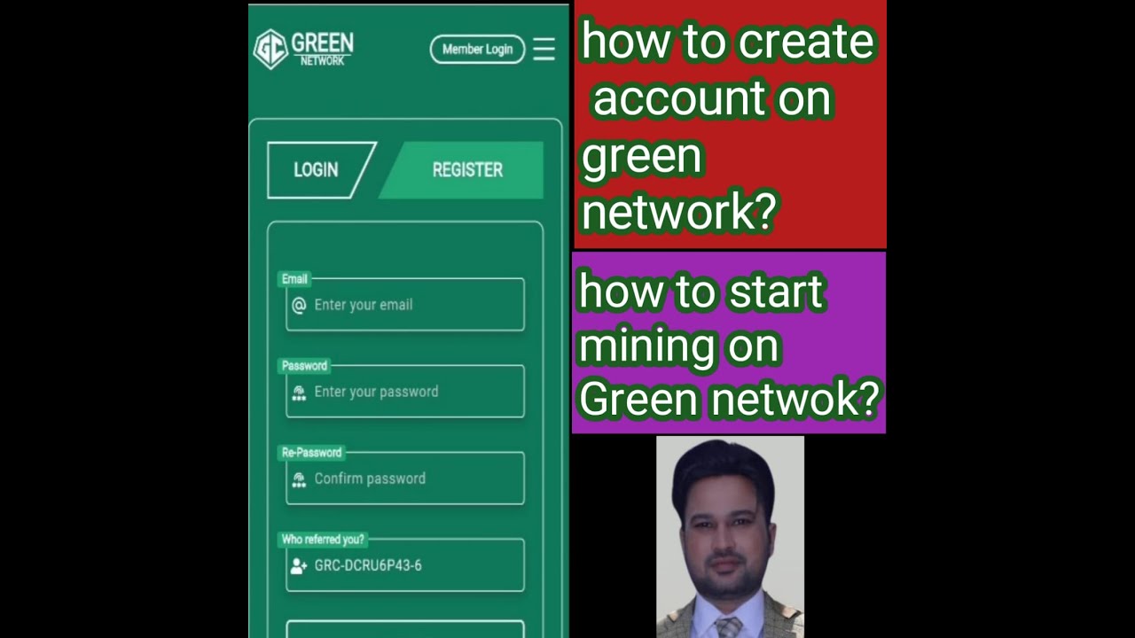 How to create account on green network ????