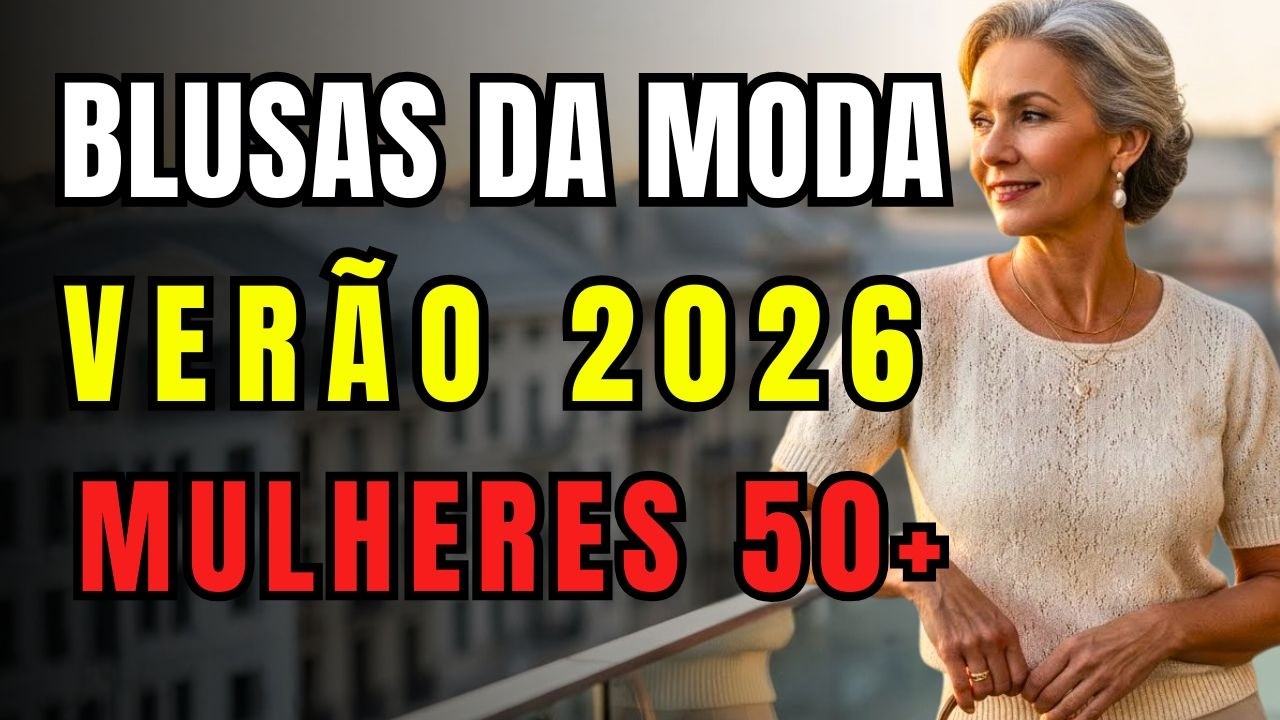 Blusas que est&atilde;o na MODA e v&atilde;o bombar no VER&Atilde;O 2026&ndash; perfeitas para mulheres 50+