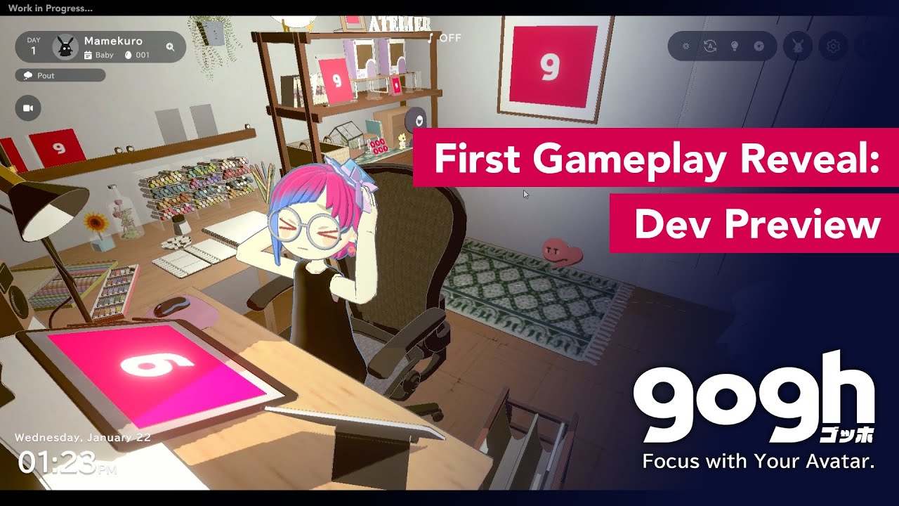 [Steam] gogh: Focus with Your Avatar - First Gameplay Reveal (Dev Preview)