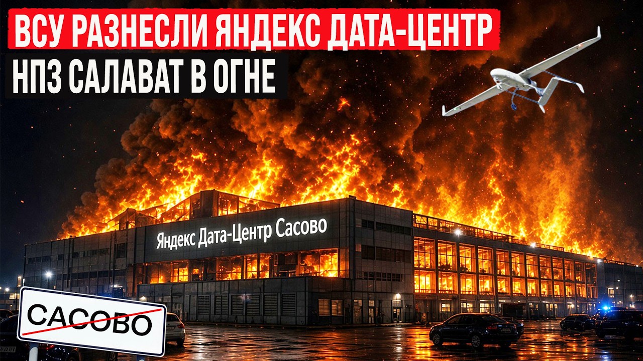 ВСУ разнесли Яндекс &laquo;Дата-Центр Сасово&raquo; и НПЗ в Салавате! Логистика в Крым продолжает вырезаться!