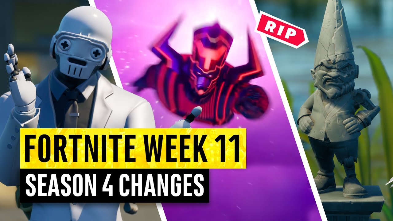 Fortnite | All Season 4 Map Updates and Hidden Secrets! WEEK 11 Galactus