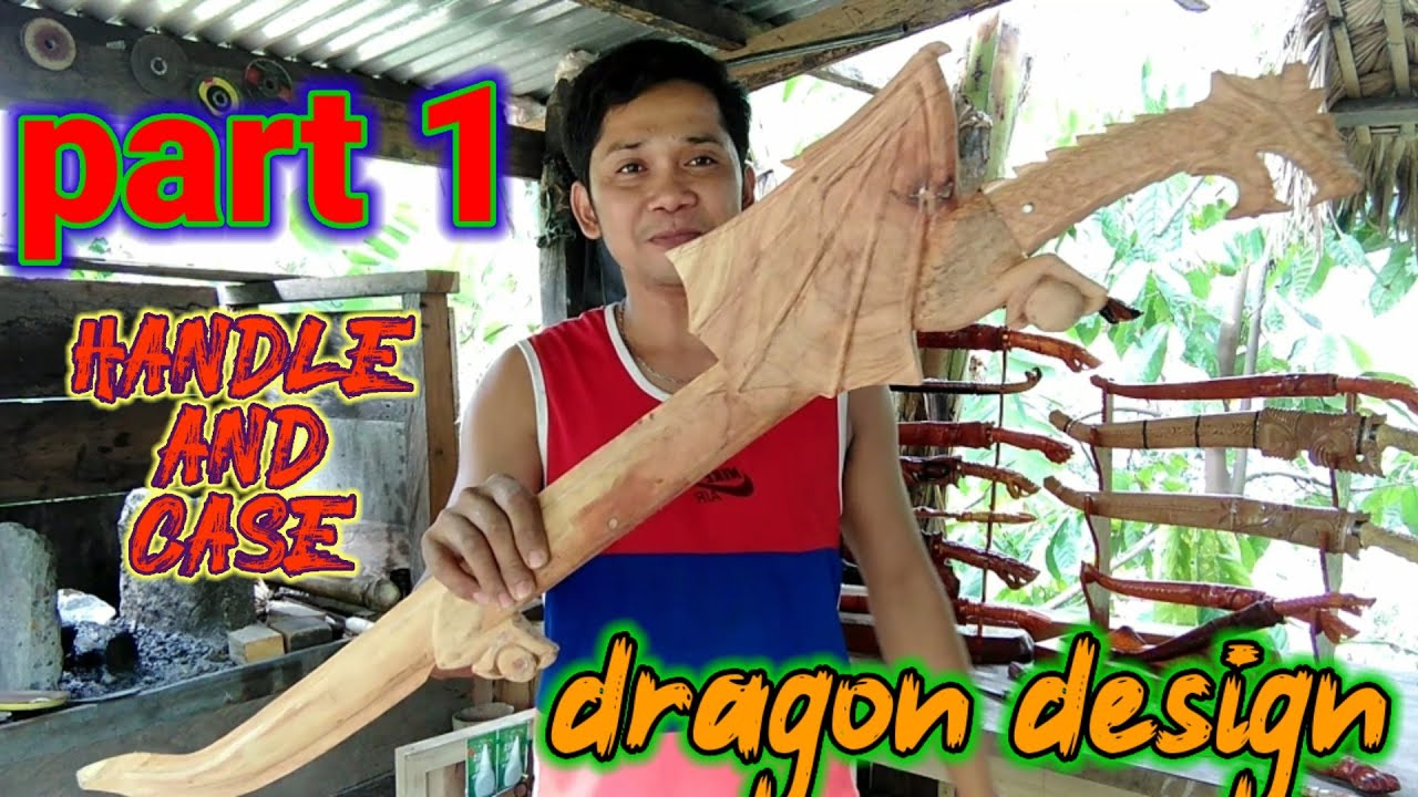 Part 1 making handle and case full dragon design #Tophertv