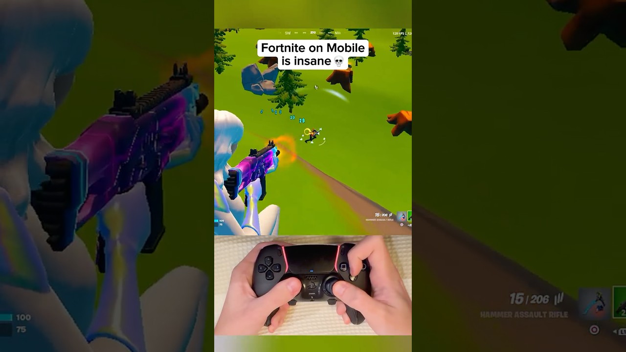 Fortnite Mobile is insane.. 💀 #fortnite #shorts
