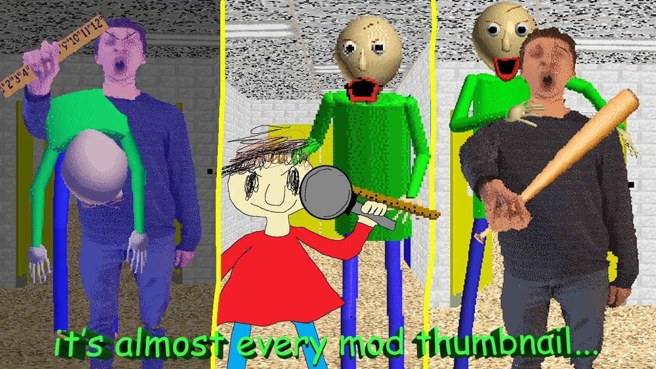 PghLFilms воспроизводит БОЛЬШЕ модов Baldi's Basics