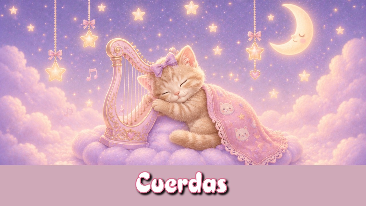 Cuerdas tranquilas para niños | Música suave para dormir y soñar