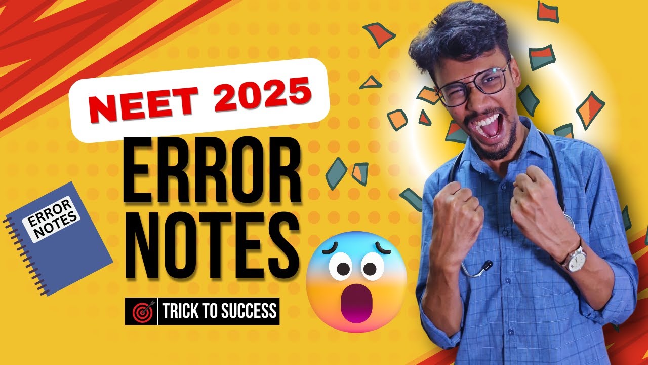 Secret to score 680+ in NEET 2025 |ERROR NOTES|NEET Topper's advice|