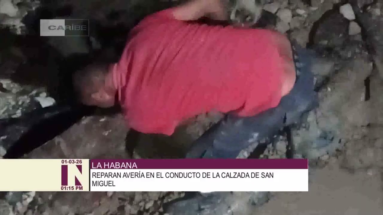 Restablecen servicio de agua en La Habana tras labores de rehabilitación