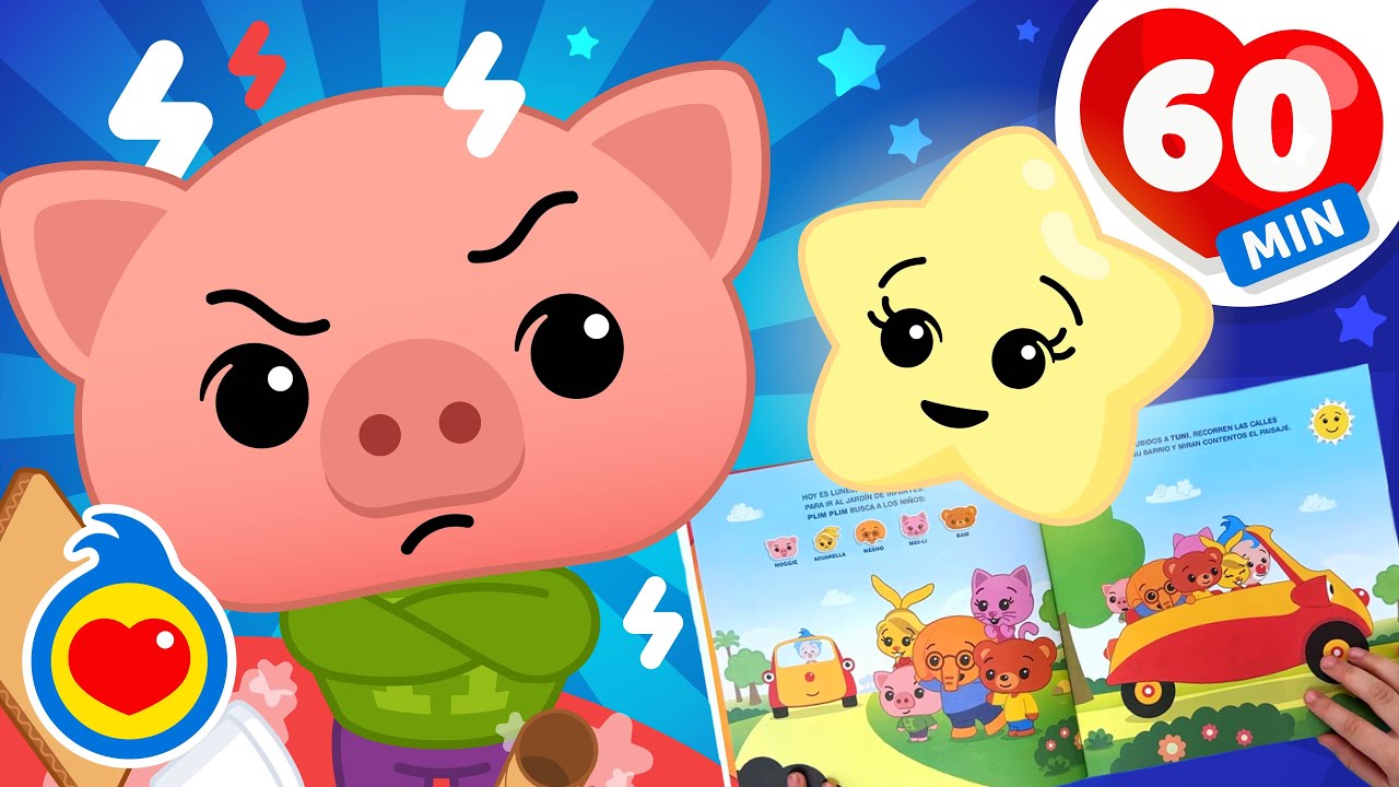 Cuentos Infantiles Y Canciones De Cuna Para La Hora De Dormir 🌙✨ (60 Min) | Plim Plim