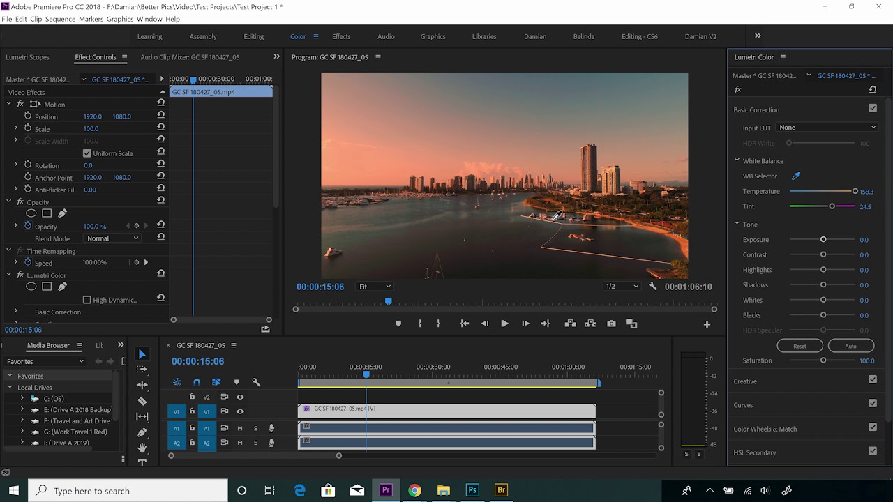 Tutorial - Lumetri Colour Basics in Premiere Pro #PremierePro #Adobe #ColourCorrection #VideoEditing