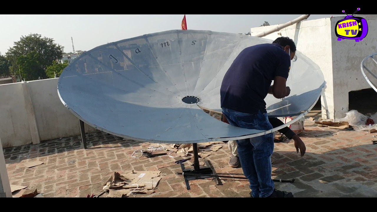 JAMS 8 FEET C BAND DISH FITTHING || krish tv