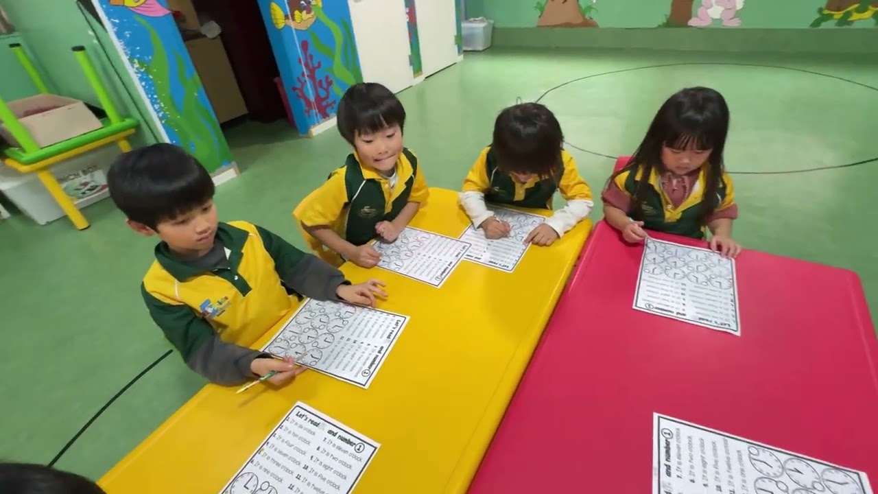 Preschool time worksheets #English#childcare #preschool#育児#Kawasaki#英語の幼稚園#英語育児#川崎#蒲田#横浜#川崎子供英語教室