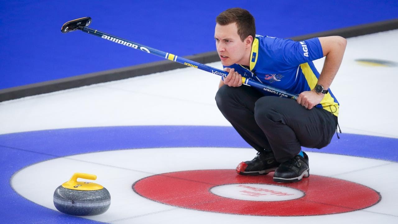 Canada's Brendan Bottcher prepares to battle for world men's curling championship