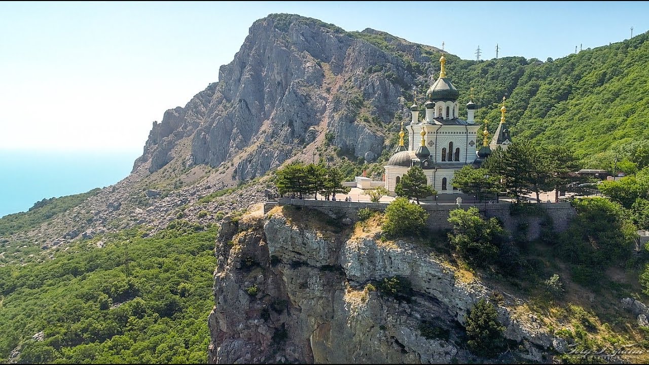 Крым. Форос. Храм Воскресения Христова. Видео 4К. / Crimea. Foros. Church Of The Resurrection.