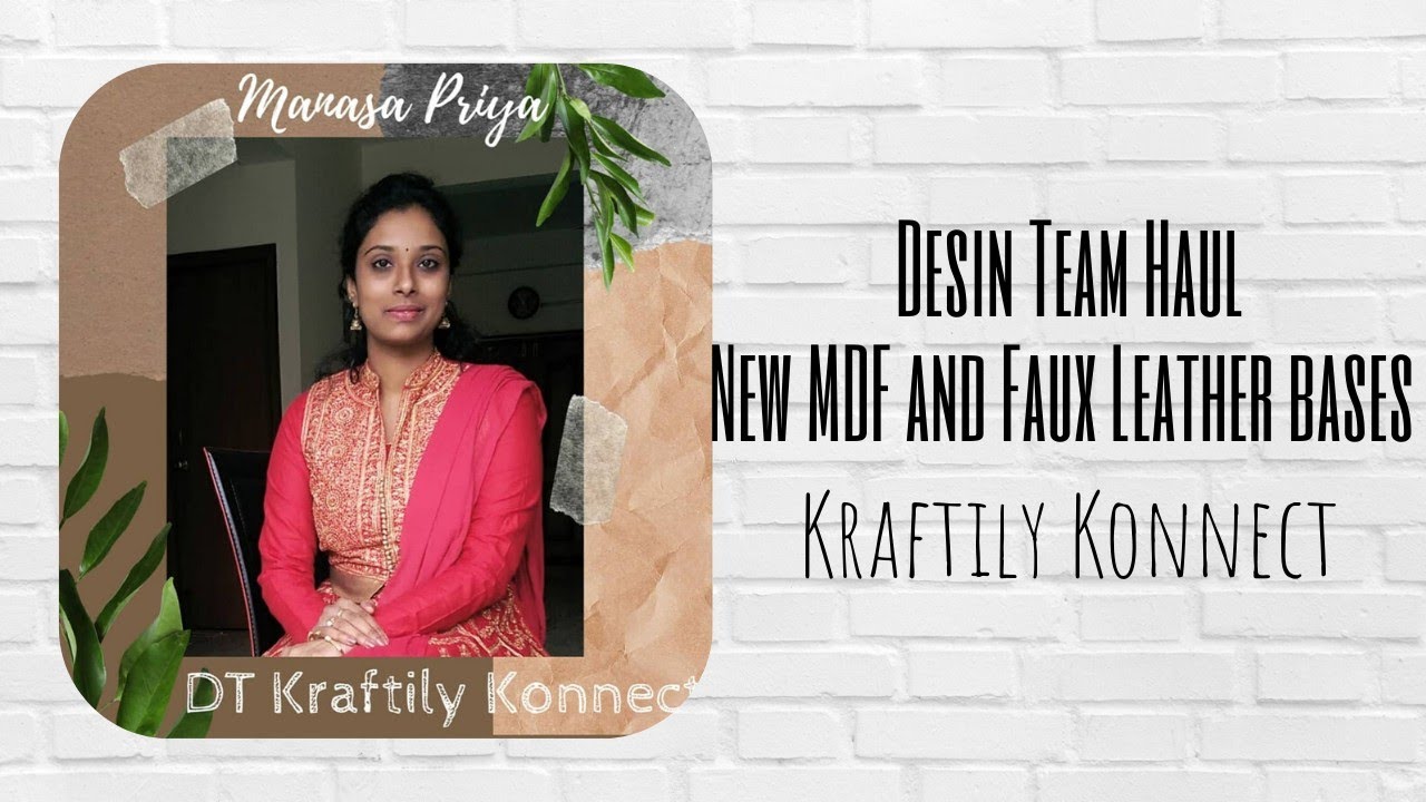 New MDF and Faux Leather bases for art and craft | where to find them - Design Team Haul