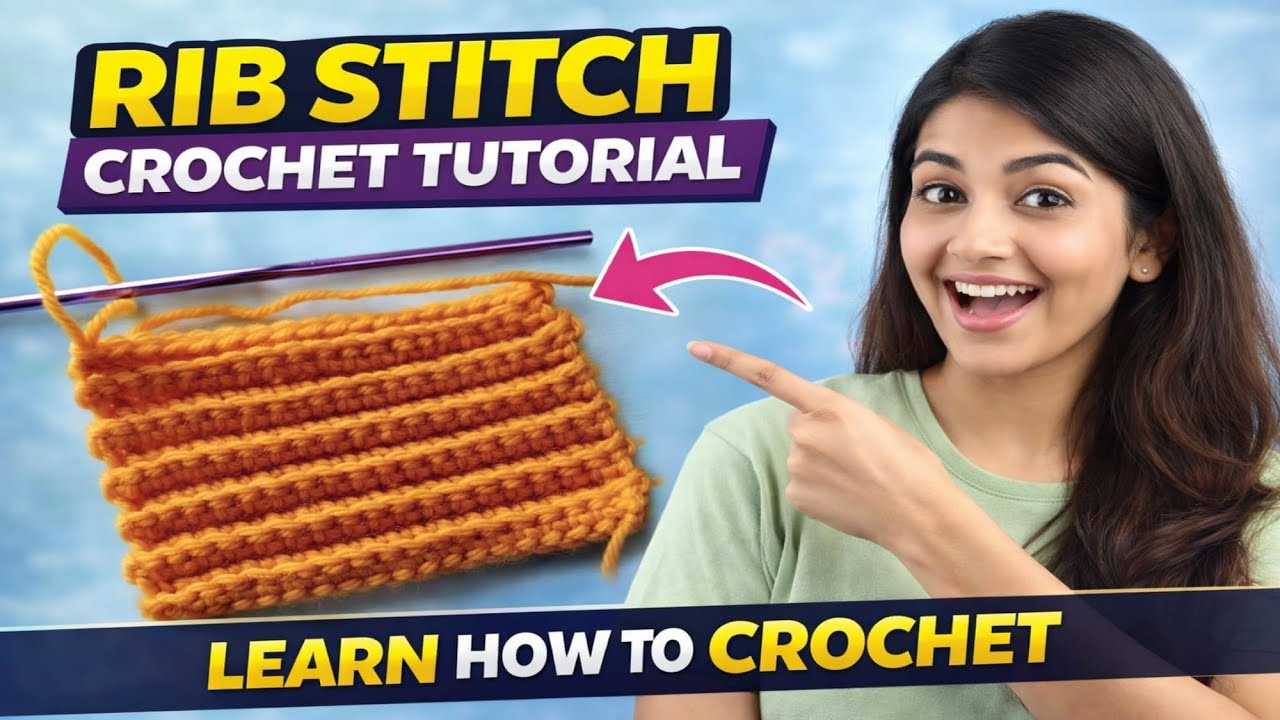 Crochet single crochet Rib stitch /