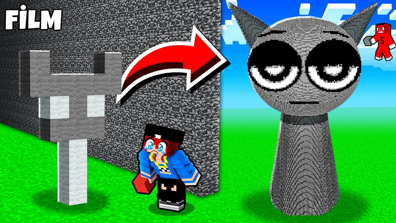 HASANI YAPI KAPIŞMASINDA SPRUNKİ HİLESİYLE TROLLEDİM !! - Minecraft