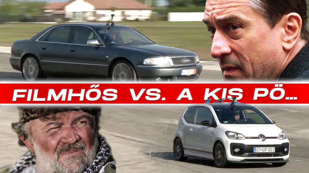 FILMSZTÁR vs. a kis PÖ...- Audi S8 D2 vs. VW Up GTi (Laptiming Ep.362.)