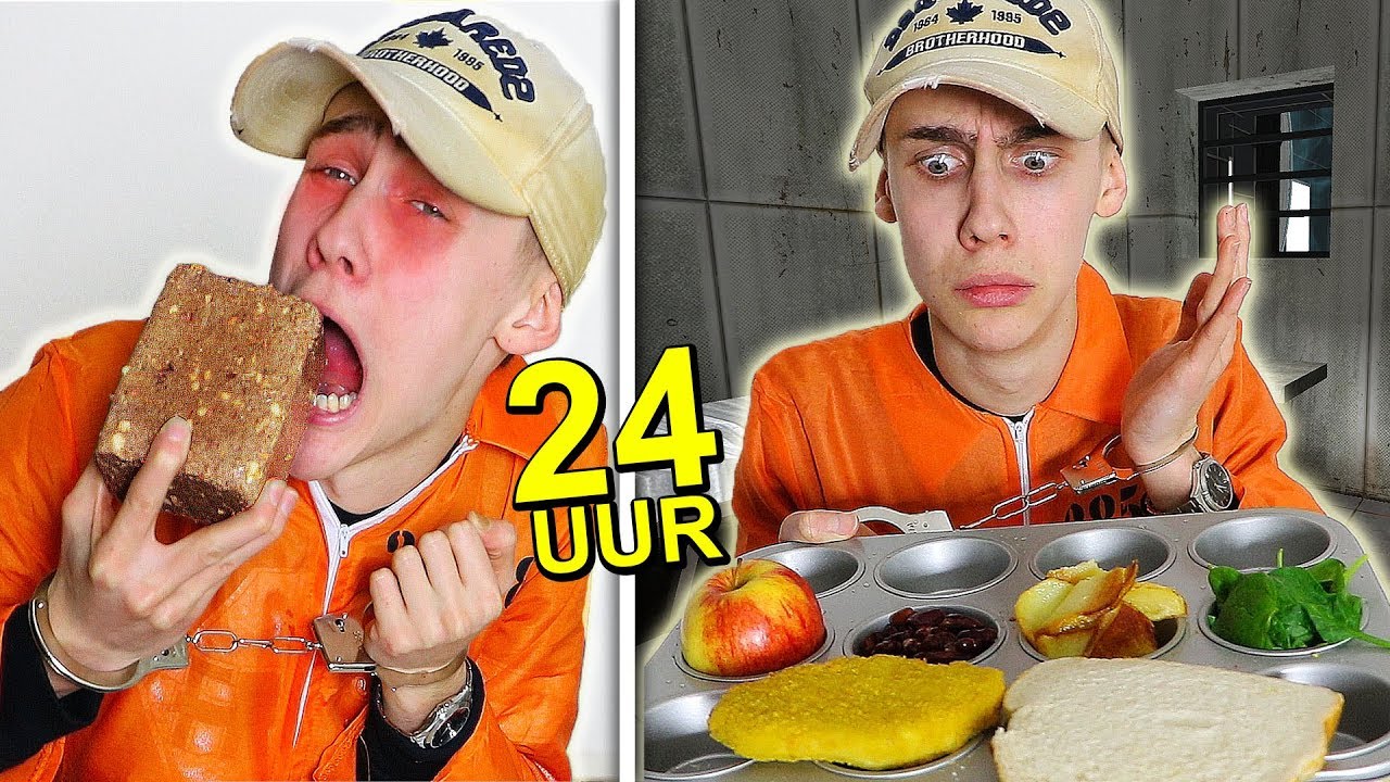 ik mag 24 UUR alleen GEVANGENIS VOEDSEL ETEN!