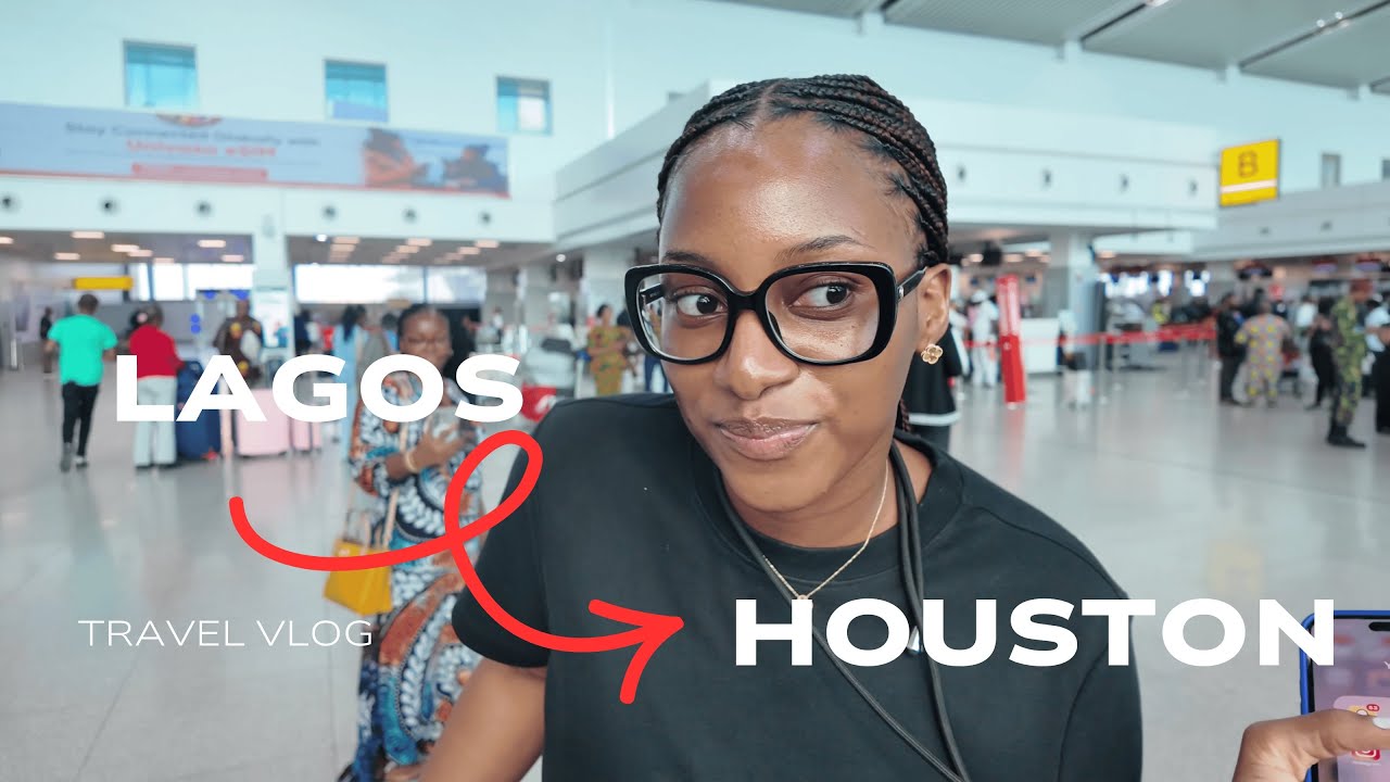 TRAVEL WITH ME TO HOUSTON, TEXAS🇺🇸| AIRPORT CHAOS AND IN-FLIGHT MOMENTS✈️