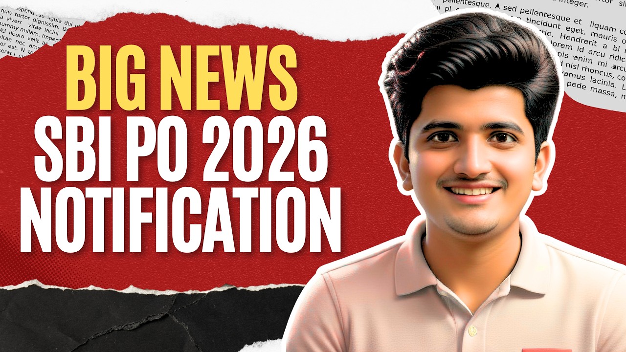 SBI PO NOTIFICATION 2026