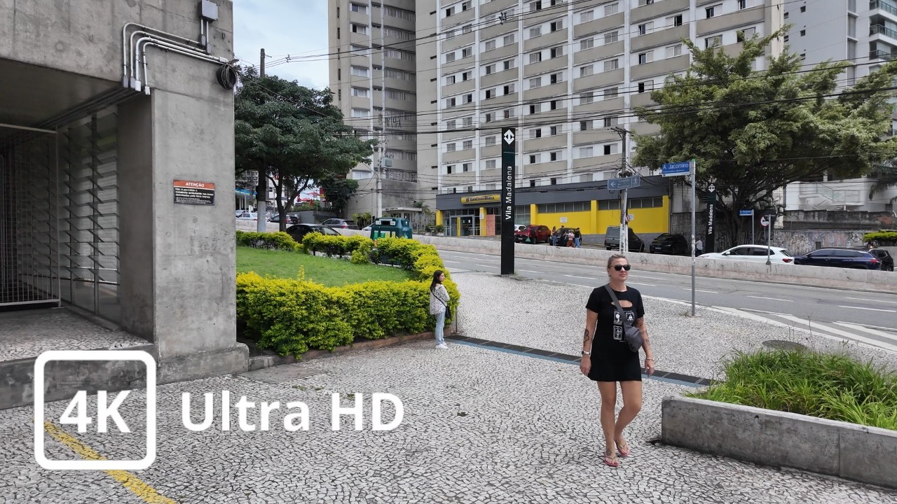 São Paulo em 4K Ultra HD – Da Estação Vila Madalena à Rua Teodoro Sampaio | Brasil