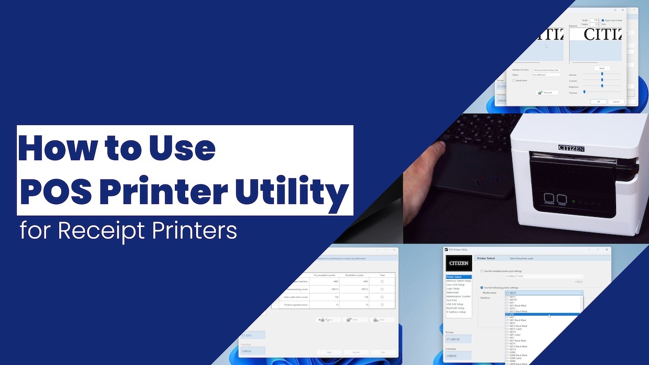 How to Use POS Printer Utility