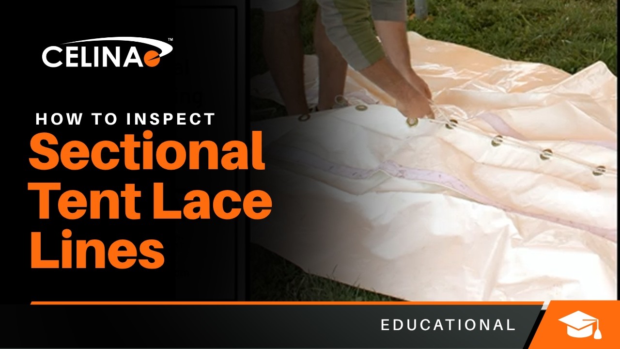 Sectional Tent Lacing - Lace line inspection procedure for new tent installers