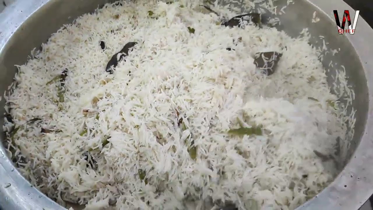 COCONUT Rice banquet style | coconut rice kaise banaye | W chef 47