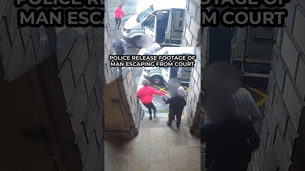 Police release footage of man ESCAPING from court