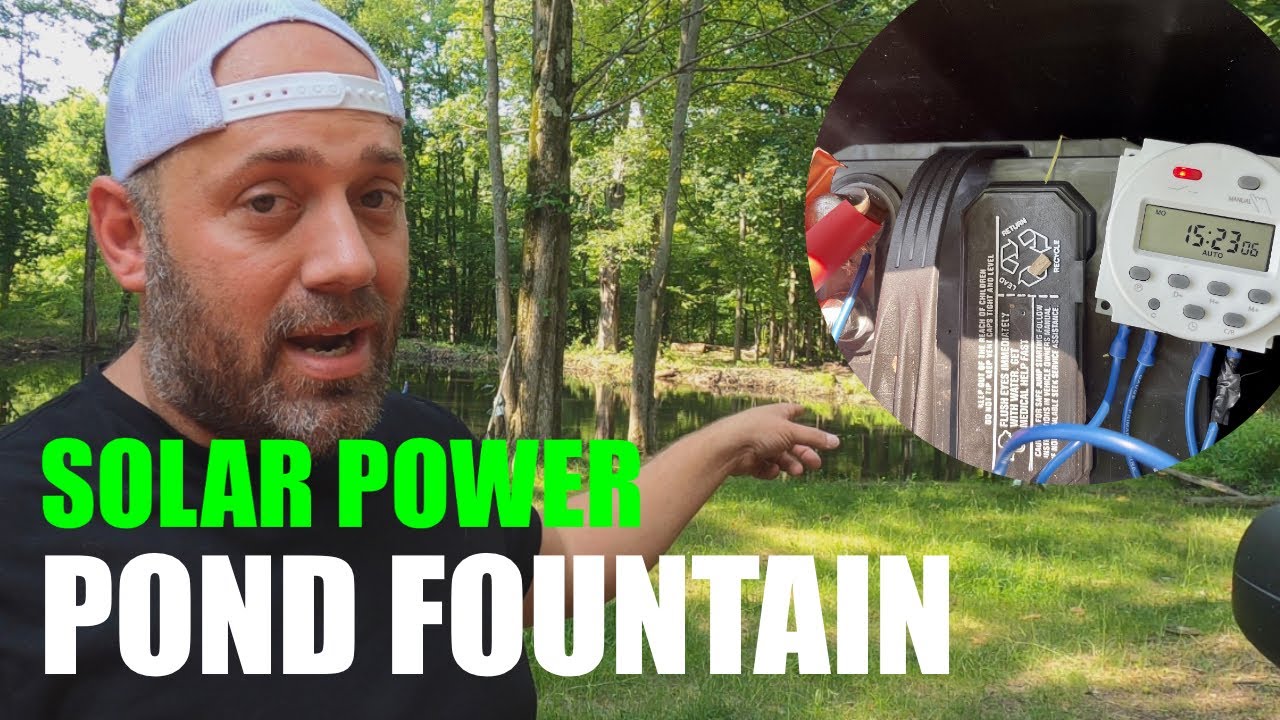 DIY Solar Powered Farm Pond Fountain - Farm Pond Aeration Cheap solar fountain solar water pump