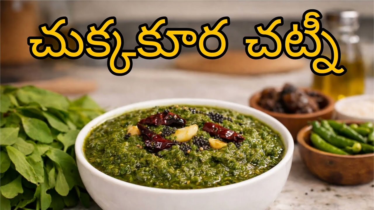 రుచికరమైన చుక్కకూర చట్నీ