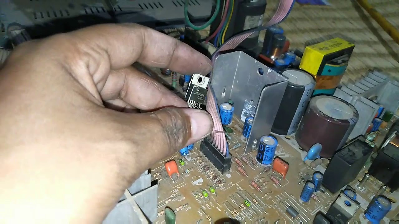 Samsung ultra sim 14 inch TV. Power voltage problem.vertical short,