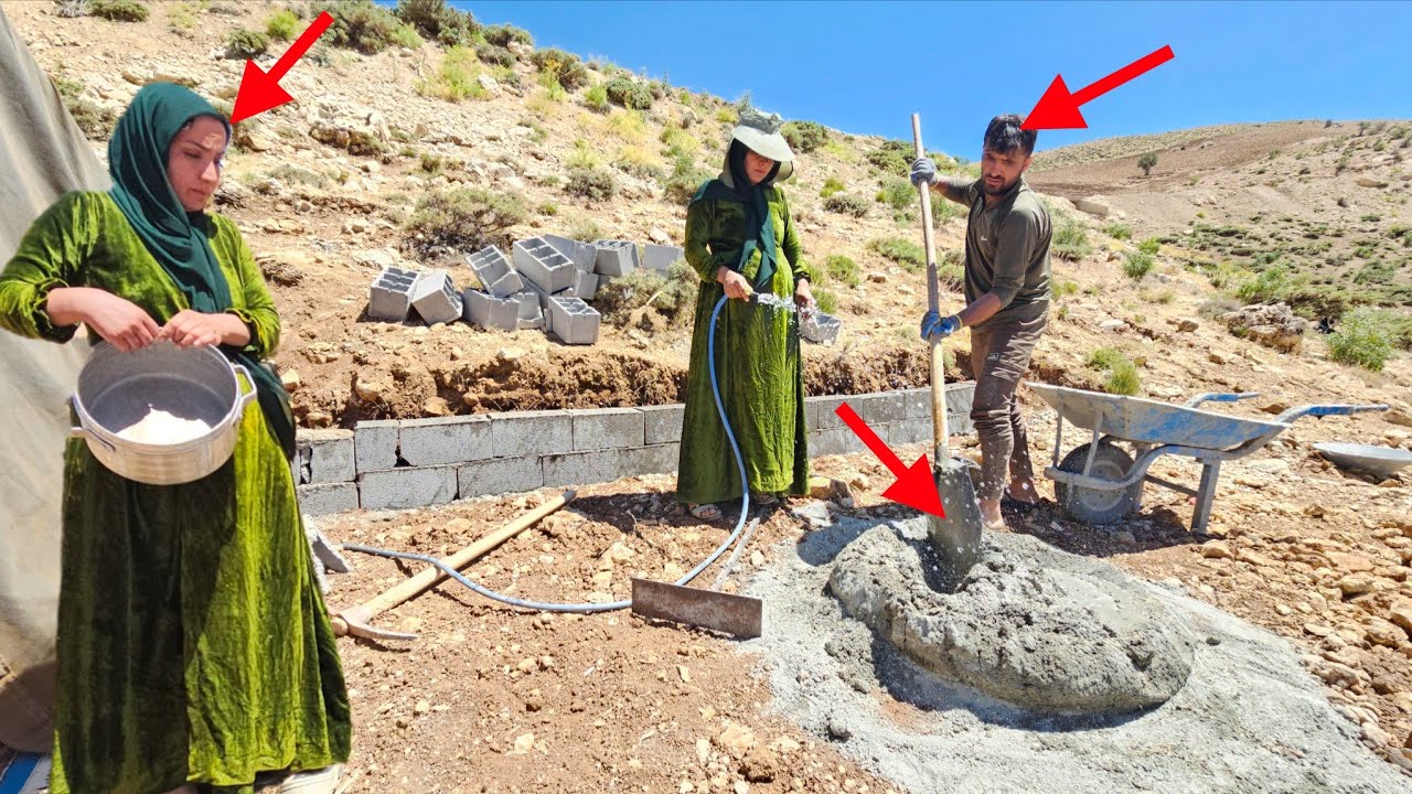  The dailylife ofImran and Fereshte|Love,cooperationandwarmth of afamily intheheart of themountains 